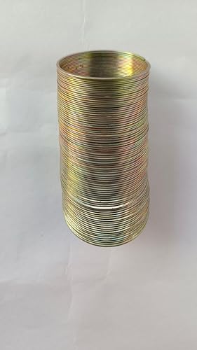 Image of WKM Slinky Spring Wave Motion Toy - Scientific Helical Coil Demonstration Model for Physics Learning & Fun Play