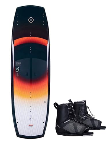 Hyperlite Baseline Mens Wakeboard 136 W/Remix Bindings Black/Orange 136cm/(10-14)