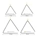 EASTROCK Triangle Instrument 4 Packs 7 8 9 10 Inch Percussion Instrument Set Hand Percussion Triangles with Striker