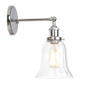 Slaapkamer woonkamer lamp Loft decor glazen bal wandlamp armaturen slaapkamer spiegel trap zilver industriële vintage…