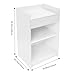 Eco Board Presentation Stand, 24x18x38in Durable Large Countertop with Drawer, Storage, Raised Baffle for Classroom & Conference Room (White)