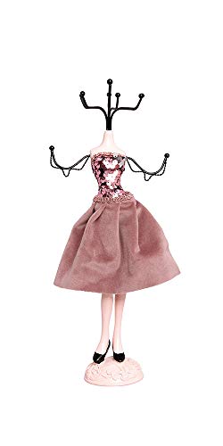 Preisvergleich Produktbild Alice's Collection Schmuckständer für Halsketten, Ohrringe, Ringe, Schminktisch-Organizer / Mannequin-Ständer / Schmuckaufbewahrung, Präsentationsständer, dekorativer Aufhänger für Ihren Schmuck