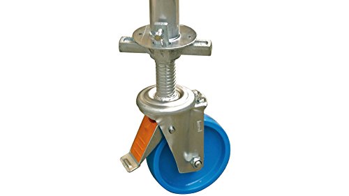 Preisvergleich Produktbild KRAUSE Arbeitsgerüst-Fahrrollen ClimTec höhenverstellbar, 4er-Satz 0 m
