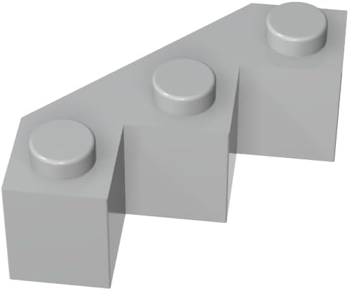 Gobricks GDS-862 Brick, Modified Facet 3 x 3 Compatible with 2462 All Major Brick Brands Toys Building Blocks Technical Parts Assembles DIY (600 PCS,40 Trans-Clear(180))