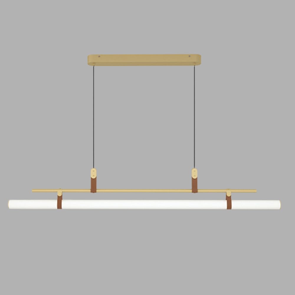 Lampada a Sospensione a LED Minimalista, dimmerabile, lineare, Moderna, Lunga, a Sospensione, con Telecomando, per Isola Cucina, Ufficio, Tavolo da Pranzo, lampade a Sospensione