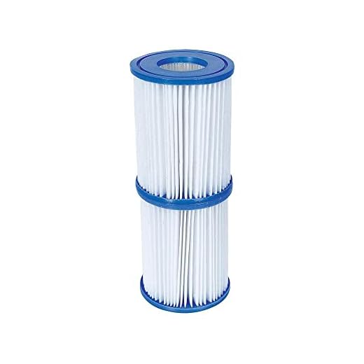 Bestway 58094 - Set De Dos Filtros De Agua Tipo Ii Para Depuradora De Cartucho De 2.006 Y 3.028 Litros/Hora Para Bombas De 220-240 V, Ø 10.6 X 13.6 Cm, Fácil De Limpiar, Color Varios, Pack Of 2