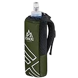 🌊 Ajustable -- El soporte para botellas con correa de mano ajustable y orificio para el pulgar permite una carrera antideslizante y mantiene las manos relajadas. El bolsillo con cremallera es fácil de usar en deportes.