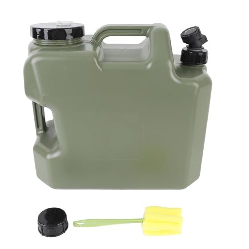 Depósito garrafa de agua 25L con grifo, contenedor camping plástico PE antileak - gran capacidad para viajes, hogar y actividades al aire libre (18L)