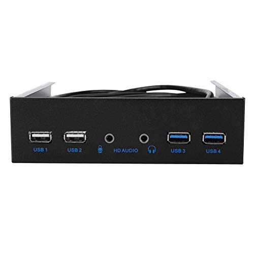 USB 3.0 + USB 2.0 19PIN HD Audio Extension Front Panel with Dual Audio Jacks & Fast Data Transfer