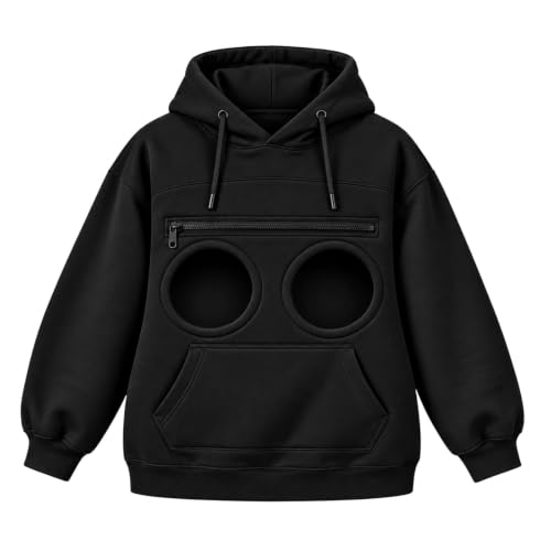 Cat Pouch Hoodie For Men Women, Pet Carrier Kangaroo Pocket Sweatshirt | Dog Pouch Hoodie,Soft Pullover Hoodie With Built-In Pet Pouch For Cats And Small Pets, Cozy Unisex Design Black,XS - image 5
