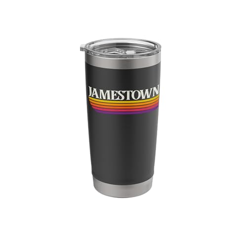 Jamestown NY Retro Stainless Steel Insulated Tumbler
