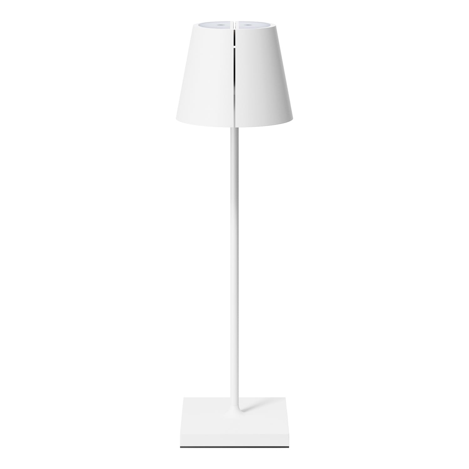 SIGOR Nuindie 2.0 tango Akku-Tischleuchte, schneeweiß | Dimmbar • schwenkbarer Leuchtenkopf • 38 cm • USB-C • 12 h Leuchtdauer