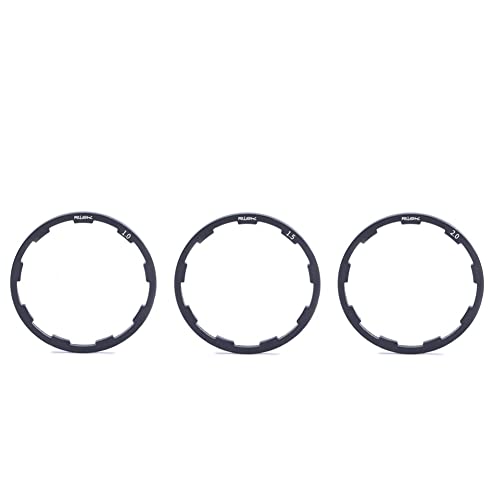 Zcargel Bike Hub Spacers, Bicycle Bottom Bracket Axle Washer Gasket Flywheel Cassette Gasket Aluminum Alloy Flywheel Hub Washer for Road Bike 1Mm 1.5Mm 2Mm (3 Pcs)