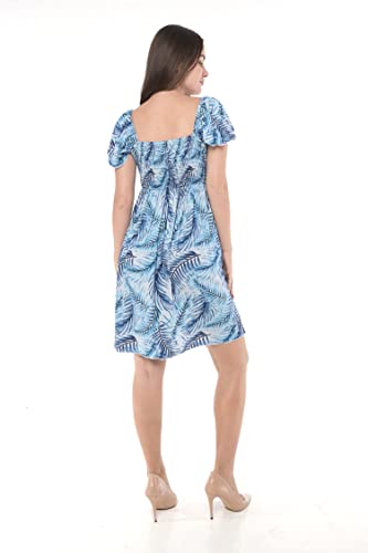Image of Hawaii Hangover Family Matching Hawaiian Clothes, Simply Blue Leaves | Family matching Hawaiian outfits, Simply Blue Leaves, lightweight rayon, machine washable, tropical leaf print, luaus