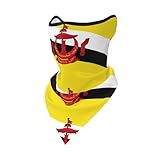 Brunei Flagge - Bandana, nahtloses Multifunktionstuch aus weicher Mikrofaser Funktionstücher für...
