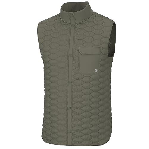 HUK Men's Tarpon Quilt, Insulated Performance Nylon Vest