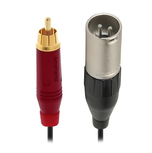 Câble XLR mâle vers AV Amphenol de 2m éliminant les interférences sonores en rouge