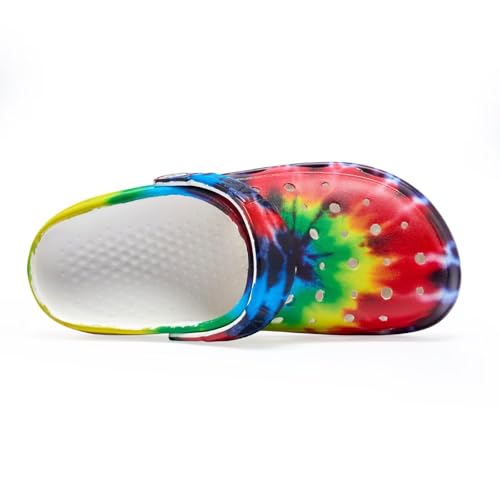Image of Kids Boys&Girls Black Camouflage Clogs Children's Beach Shoes Classic Marbled Tie Dye Clog Little Kid
