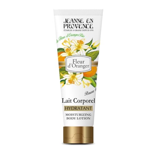 JEANNE EN PROVENCE - Lait Corporel Hydratant et Parfumé - Parfum Fleur d'Oranger - 95% d'Ingrédients d'Origine Naturelle - Peau sèche - Fabriqué en France...