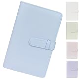 fogman チェキ アルバム チェキ帳 チェキファイル ミニ 収納 ホルダー 保存 チェキ入れ (ブルー)