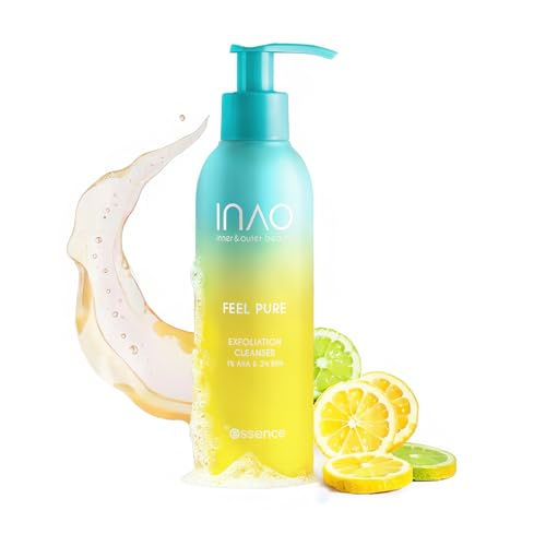 INAO Skincare - Feel Pure Exfoliation Cleanser | Gel-Gesichtsreiniger mit AHA, BHA & Niacinamid | Milde Gesichtsreinigung für strahlendes Hautbild | Exfolierend, reinigend, glättend