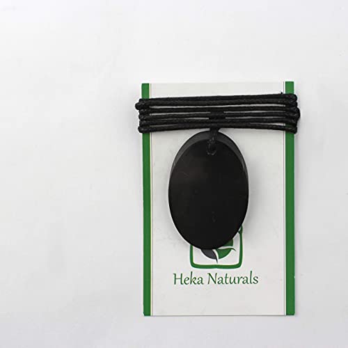 Shungite hanger ketting, EMF bescherming hanger | Shungite-sieraden zijn trendy en worden gebruikt voor chakra- en… - Afbeelding 3