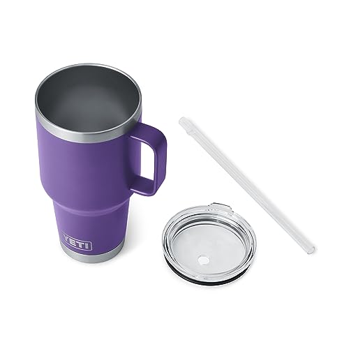 Yeti YETI Rambler 35 oz Straw Mug, Vacuum Insulated, Stainless Steel, Peak Purple