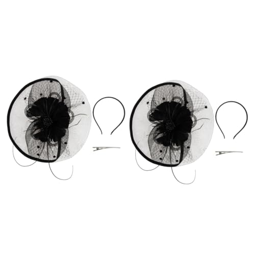 Accessoire cheveux mariage sans douleur bandeau coiffure chic noir voile délicat cérémonie