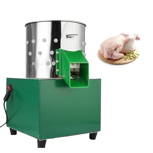 220V 10Inch Chicken Plucker Machine, 1500w Small Stainless Steel Chicken Feather Plucker With 110 Rubber Fingers For Poultry Chicken, Bird, Duck, Turkey, Dove Quail