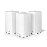 Linksys WHW0103 Velop Home Mesh Wi-Fi System - Whole Home Mesh Network Wi-Fi Extender (3 Pack), White (Renewed)