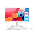 HP All-in-One 22-dg0038ns - Ordenador de 21.5' (Intel N100, 8GB RAM, 256GB SSD, Intel UHD Graphics, FreeDos) - White - Teclado QWERTY Español