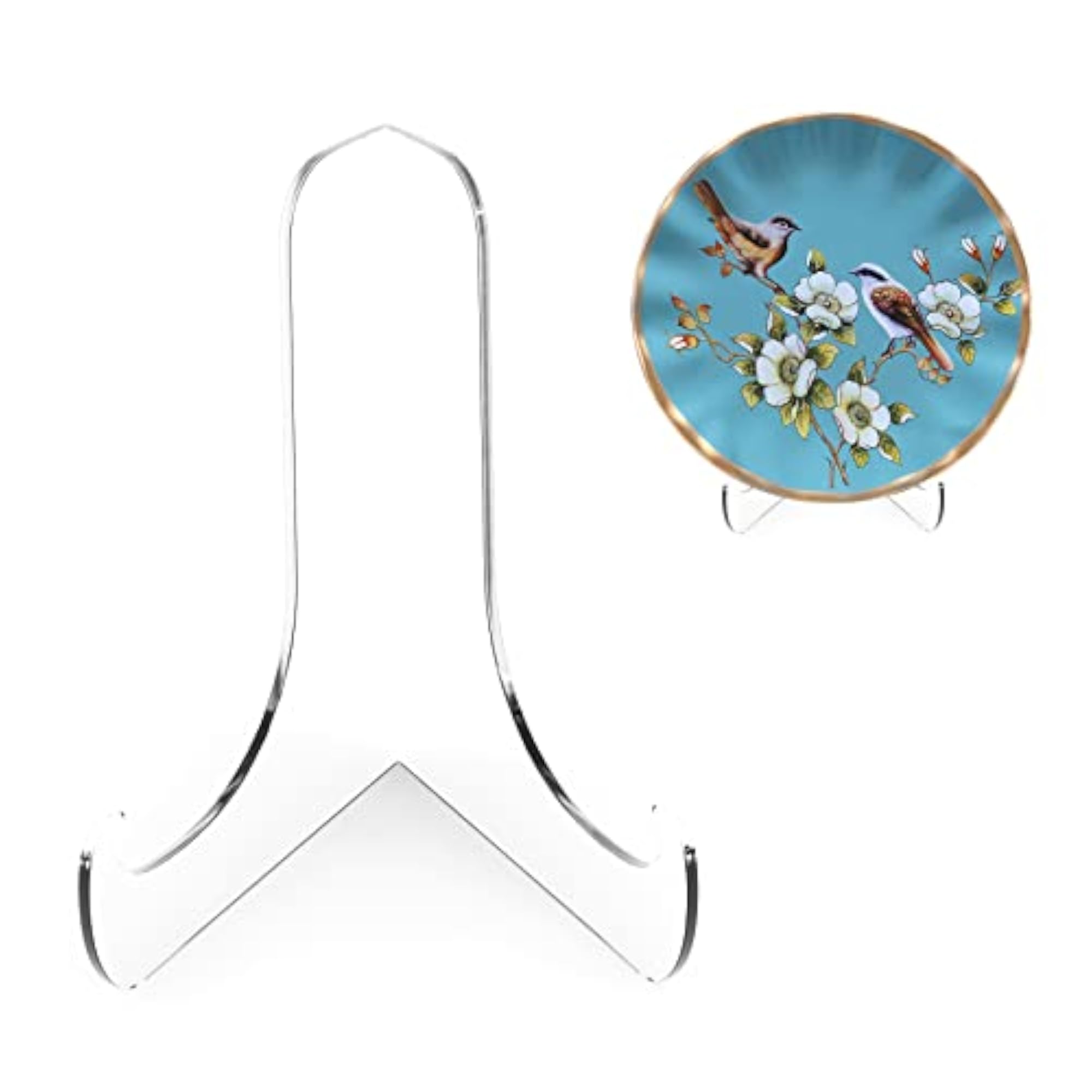 60-Degree Angle Acrylic Plate Display Stand, 5PC Set