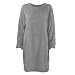 Pullover Damen Für Schwarzer Wollkleid Shirt Langarm Damenpullover Elegant Feinstrickpullover Kleider Herbst Pulli Schwarz Winterkleider Pulloverkleid Winter Sweatshirt Lang Strickpullover S
