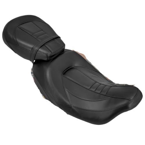 Siège arrière et avant moto double assise rembourrée pour Road King CVO et Electra