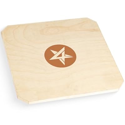 Yes4All Professional Rocker Board – 20” with 3 levels 15,18 and 20 degrees, Anti-Slip Wooden Balance Board Easily Rocking