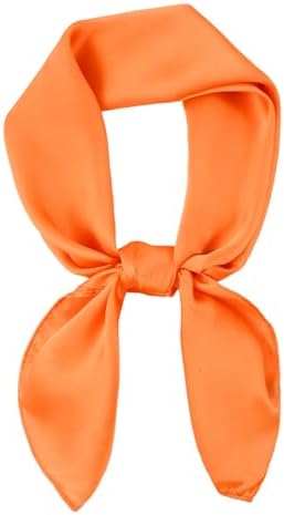 DAMILY Foulard Carré Femme Uni Bandana cheveux Femmes Satin de So...