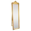 DRULINE Staande spiegel Crown barok 45 x 170 x 3 cm goud met kroon