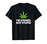Maglietta Marijuana Plant Leaf Pro Weed Stoned Not Stupid Maglietta