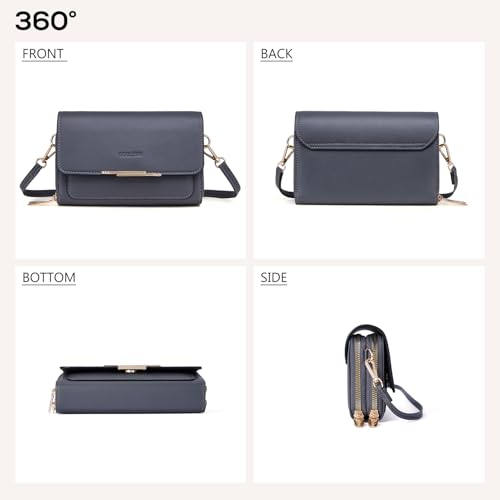 Image of Roulens Small Crossbody Bag for Women,Cell Phone Purse Women's Shoulder Handbags Wallet Purse with Credit Card Slots