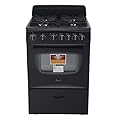 Avanti GR2415CB GR24 24" Compact Gas Range Oven, in Black