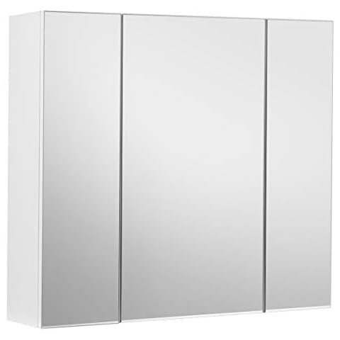 VASAGLE BBK22WT Modern Bathroom Wall Cabinet Cover