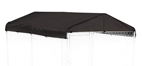 FeedingTime 5 x 10 ft. Black Kennel Cover Tarp