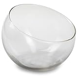 Annastore Kugelvase Bob H 12 cm - Ø 13 cm - Terrarium Pflanzenglas Flaschengarten - Runde Glasvase - Glasgefäß für Pflanzen - Dekoglas