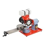 KDbinytt Sägeblatt Schärfgerät, Schärfmaschine Sägeblattschärfer 250W, 2800rpm 125x32mm Schleifscheibe,20° Winkelverstellung, 1L Wassertank, Für Holz Kreissägeblätter Werkstatt