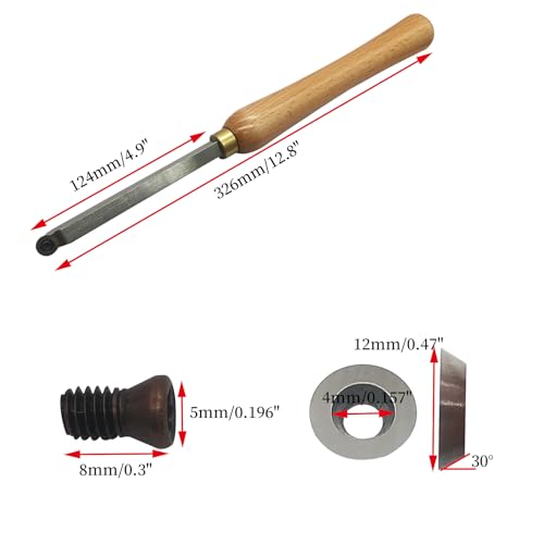 Juego de herramientas para torno de madera GBJ Carburo miniatura 4