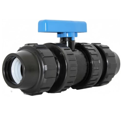 Rubinetto di Intercettazione Acqua 25mm | Valvola PVC 25 | Rubinetto 25 mm | Valvola a Sfera per Tubo in Polietilene 25 | Valvola Fitting per Tubi di Irrigazione | Valvola a Sfera 25mm per Tubi 25 mm