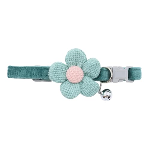 くびわ ネックレス 猫 首輪 ペット 小型犬 首輪 ペットグッズ 柔らかい シンプル セーフティ 猫用首輪 猫用品 犬用品 軽い 着用に便利 お花 鈴付き ねこ お洒落
