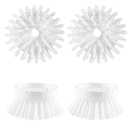 Image of OYV 4 Pack Soap Dispensing Palm Brush Refills, Palm Brush Replacement Head, Palm Brush Refill Head, Palm Brush Refill for Soap Dispensing Palm Brush