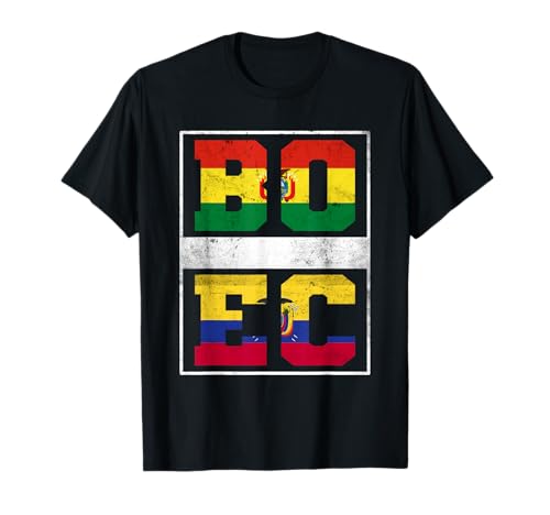 Origen ecuatoriano y boliviano Raíces Ecuador y Bolivia Mix Camiseta