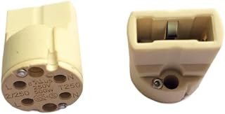Zezhen 100pcs/lot Halogen Base G9 Ceramic Light Body Lampholder 4 Hole Plug-in Base Heat Resistance 250℃
